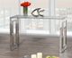 Titus Furniture T5016 Glass Top Sofa Table with Chrome Base-0