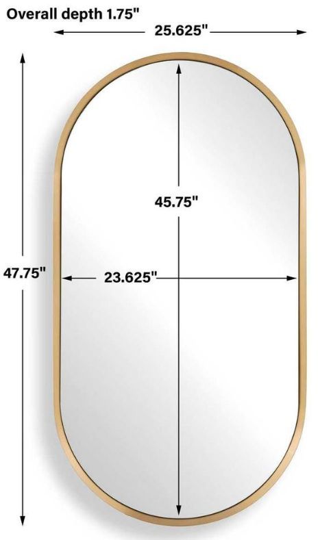 Uttermost® Torrado Antique Brass Oval Mirror-4