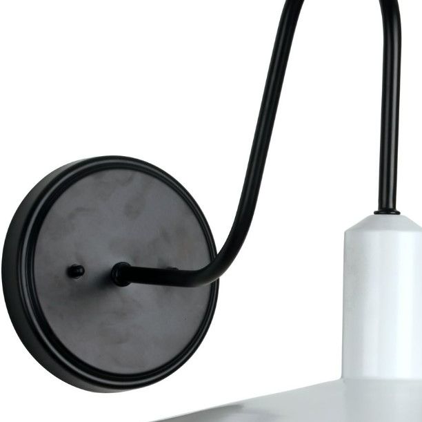 YHD Black/Glossy White 1-Light Exterior Lighting-3