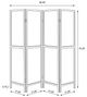 Coaster® Mattison 4-Panel White Room Divider Folding Shoji Screen Set-3