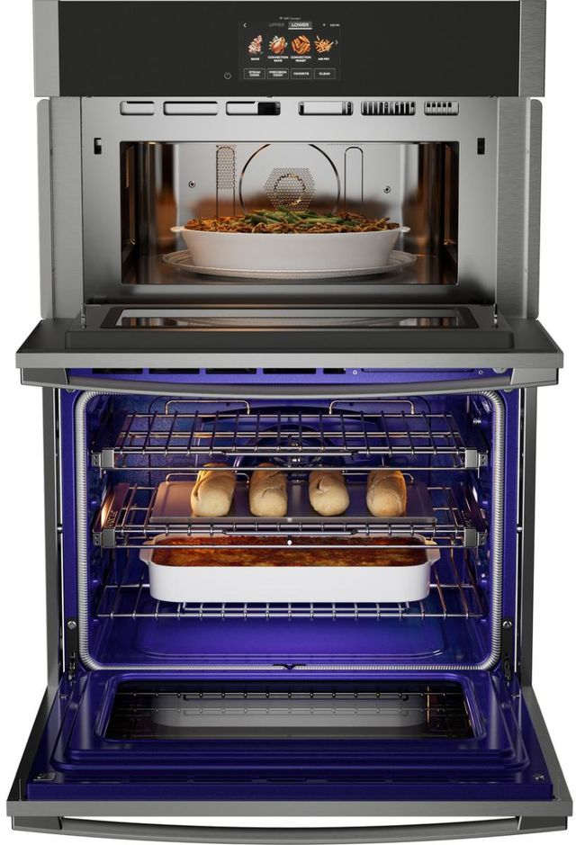 GE Profile™ 30" Stainless Steel Oven/Microwave Combo Electric Wall Oven-3