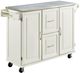 homestyles® Dolly Madison Stainless Steel/White Kitchen Cart-0