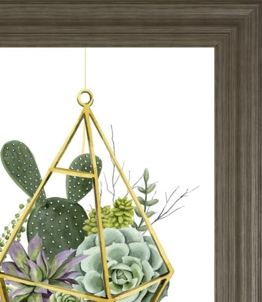 Classy Art Gold/Green Wild Terrarium I by Grace Popp Wall Art-1
