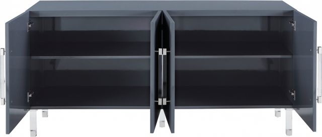 Meridian Furniture Anastasia Grey Lacquer Sideboard and Buffet-1