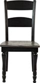 Jofran Inc. Madison County Vintage Black Ladderback Counter Stool-2