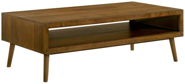 Elements International Malibu 3-Piece Walnut Occasional Table Set-1