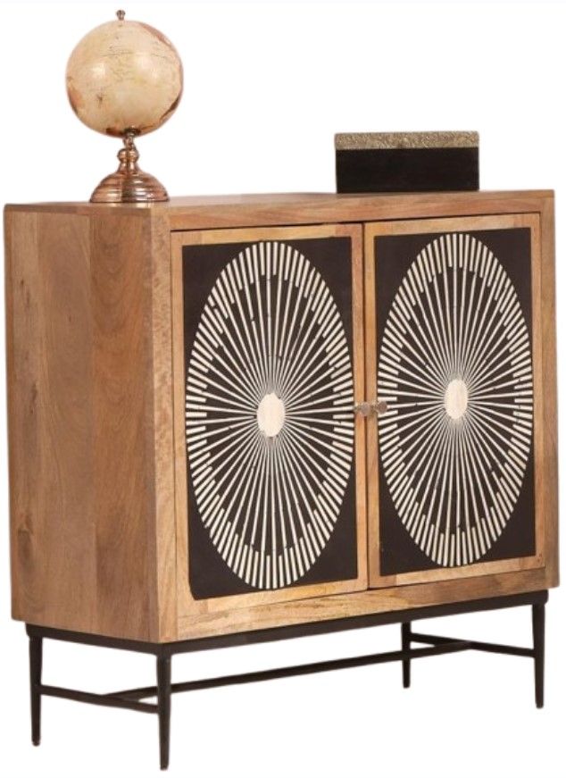 Jaipur Furniture Bone Inlay Dione Brown Cabinet-0