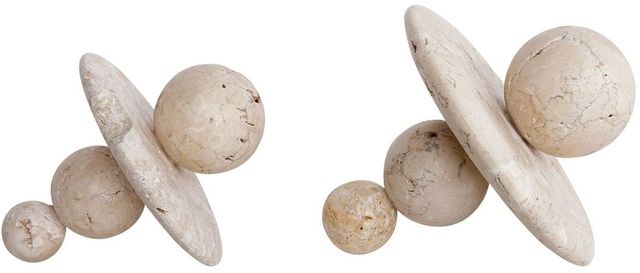 Uttermost® Quarried Stone 2-Piece Beige Sculpture Set-4