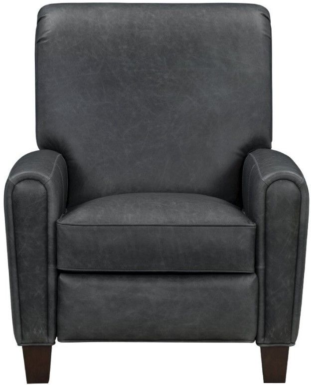 BarcaLounger® Harrington Clifton Gray Leather Manual Recliner-3