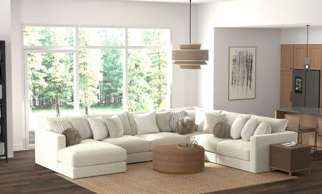 Jackson Furniture Ritzy 6-Piece Bone Left-Arm Facing Sectional and Chaise-1