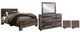 Benchcraft® Derekson 5-Piece Multi Gray King Panel Bed Set-0