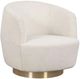 Fairfield® Customizable Dhalia Swivel Chair with Bright Brass Base-0