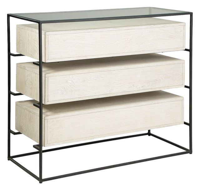 Signature Design by Ashley® Crewridge Black/Cream Accent Cabinet-3