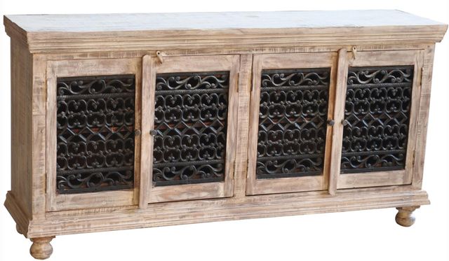 Jaipur Furniture Guru White Wash Jali Plasma-0