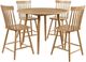 Coaster® Andrews 5-Piece Light Ash Round Counter Height Dining Set-0
