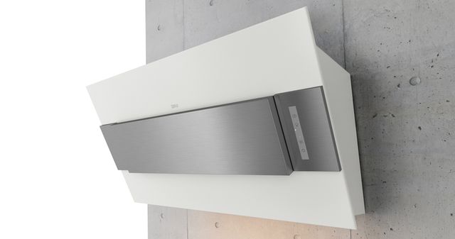Zephyr ARC Incline 31.5" White with Stainless Steel Wall Hood-1