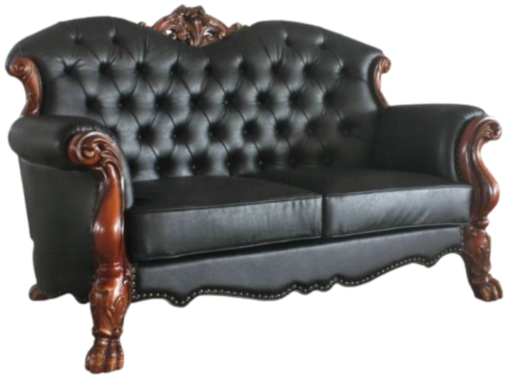 ACME Furniture Dresden Black/Cherry Oak Loveseat | Bed's ACME Furniture Dresden Black/Cherry Oak Loveseat | Bed's