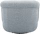 KUKAHOME Clemente Lila Slate Accent Swivel Chair-3