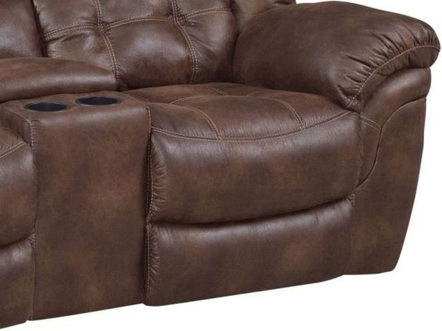HomeStretch Frontier Espresso Power Reclining Loveseat with Console-2