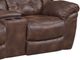 HomeStretch Frontier Espresso Power Reclining Loveseat with Console-2