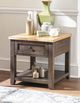 Legacy Classic XXX's and OOO's Amber End Table with Cocoa Base-1