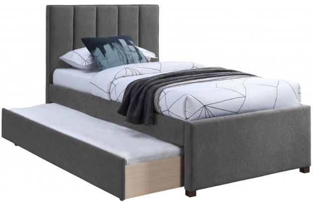 Meridian Furniture Harper Grey Twin Trundle Bed-2