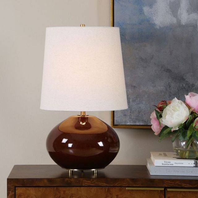 Uttermost® Allemand Ruby Red Glaze Table Lamp-2