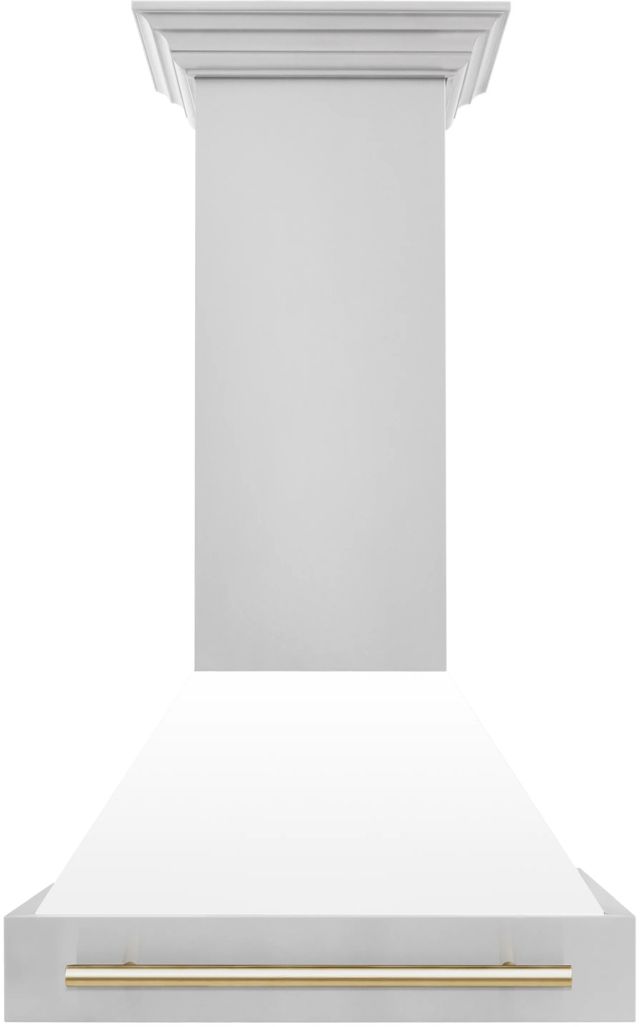 ZLINE Autograph Edition 30" White Matte Wall Mounted Range Hood-0