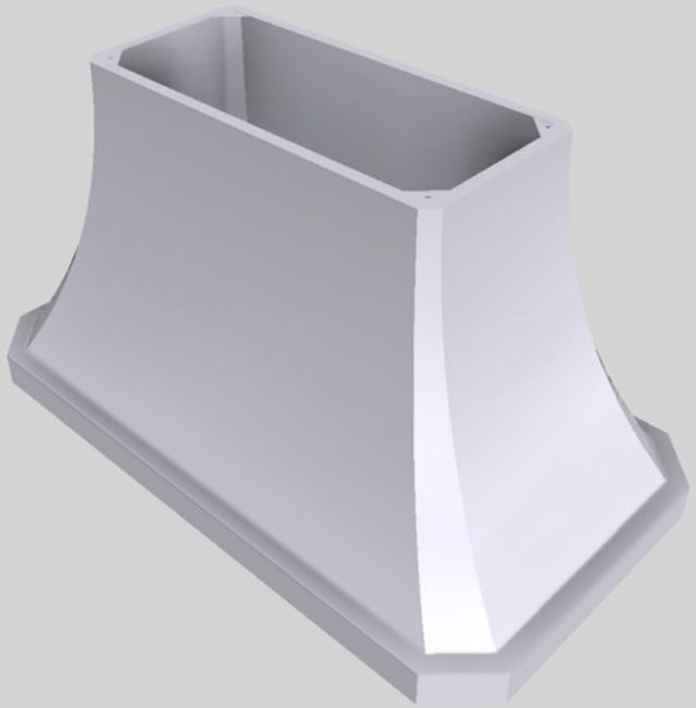 Vent-A-Hood® Designer Series 54" White Island Range Hood-2