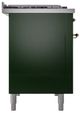 Ilve® Nostalgie II Series 48" Emerald Green Pro Style Dual Fuel Range-1