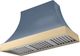 AGA Cascade 48" Stone Blue Wall Mounted Range Hood  with Polished Brass Trim-0