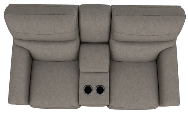 La-Z-Boy® Ava Truffle Power Reclining Loveseat with Console, Headrest, and Lumbar-4