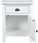Jofran Inc. Artisan's Craft Distressed Weathered White Accent Table-2