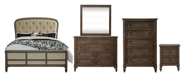Liberty Furniture Americana Farmhouse 5-Piece Black/Dusty Taupe Queen Bedroom Set-0