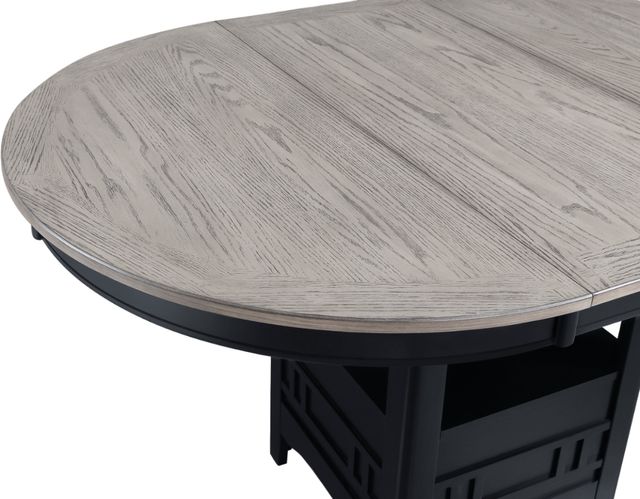 Crown Mark Hartwell Black/Light Gray Counter Table-3
