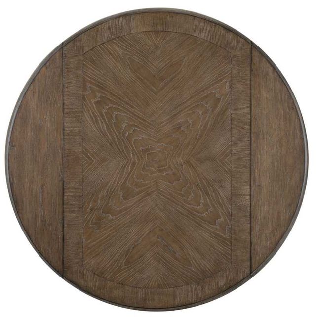Liberty Furniture Magnolia Manor Weathered Bark Dining Drop Leaf Table with Antique Black Base-4