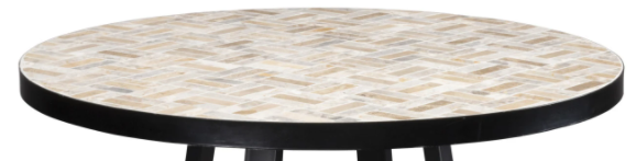 homestyles® Panama Brown Bistro Table with Black Base-1