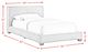 Elements International Brookhaven Gray Twin Upholstered Panel Bed-2