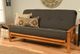 Kodiak Furniture Linen Charcoal 8" Coil Hinged Innerspring Full Futon Mattress -2