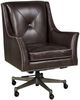 Fairfield® Wriggly Black Nickel/Coffee Office Swivel Chair-0