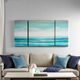 Olliix by Madison Park Teal Tides Blue Gel Coat Canvas-4