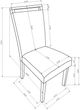 Crown Mark Jules Charcoal/Gray Dining Side Chair-2
