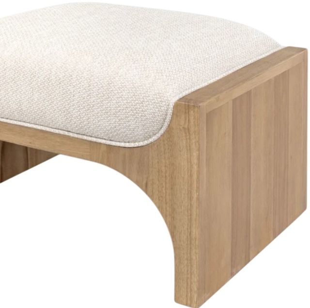 Modus Furniture Brentwood Brioche Upholstered Ottoman-4