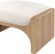 Modus Furniture Brentwood Brioche Upholstered Ottoman-4