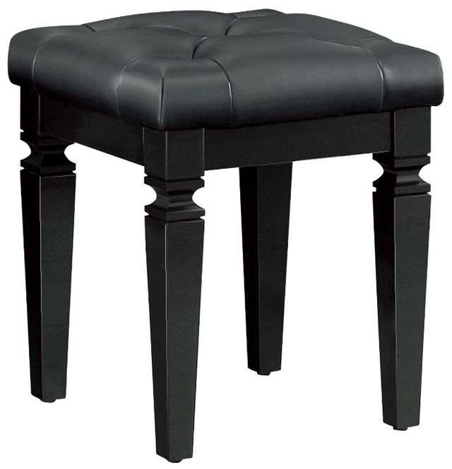 Homelegance® Allura Black Vanity Stool-0