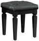 Homelegance® Allura Black Vanity Stool-0