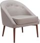 Zuo® Modern Carter Gray/Walnut Accent Chair-0