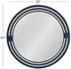 Bassett Mirror Helm Navy/White Wall Accent Mirror-2