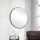 Uttermost® Aneta Satin Black Round Mirror-2