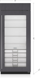 Sub-Zero® Classic Series 36" 22.9 Cu. Ft. Panel Ready Right Hinge Column Refrigerator with Standard Glass Door-1